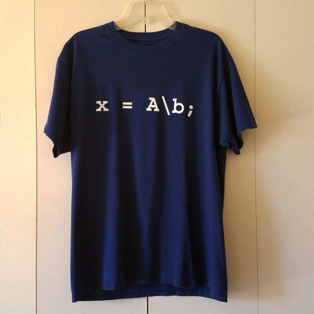 Matlab Blue x = A\b; Mathworks Shirt